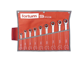 Fortum (4720104) ráčnová sada očko-vidlicových klíčů