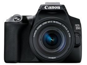 Canon EOS 250D DSLR fotoaparát, kit (s EF 18-55mm IS STM objektívom), čierny