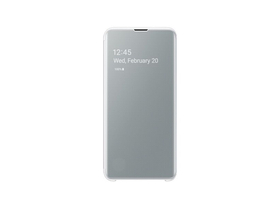 Samsung Galaxy S10 E clear view cover flip pouzdro, bílé (EF-ZG970CWEGWW)