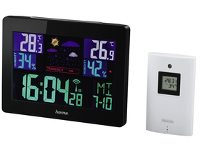 Hama EWS-1400 vremenska stanica, ekran u boji