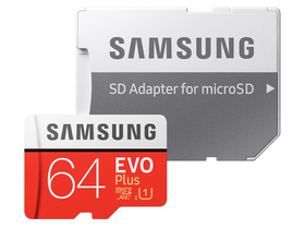 Samsung EVO Plus microSDXC memóriakártya, 64GB