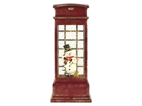 Emos DCLW18 Božićna dekoracija telefonske govornice sa snjegovićem