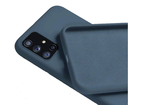 Cellect Premium gumeno / silikonska navlaka za  Samsung A03S ,plava