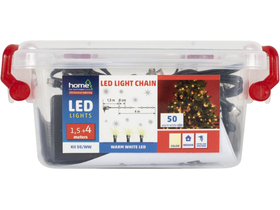Home LED unutarnji svjetlosni lanac, toplo bijeli, 50 LED