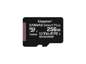 Kingston Canvas Select Plus 256GB micro SDXC paměťová karta, Class 10, A1 (SDCS2 / 256GBSP)