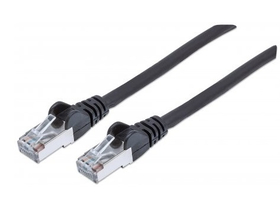 Manhattan Kabel - S/FTP Patch (RJ45 to RJ45, Cat7 600Mhz, LSOH, 100% bakarni, 15m, crni)