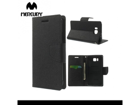 MercuryCase álló, műbőr, oldalra nyíló FLIP tok Samsung Galaxy Alpha készülékekhez, fekete