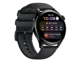 Huawei Watch 3 smart hodinky, s čiernym remienkom (46mm)