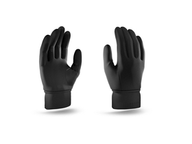 Mujjo GL042M Touchscreen-Handschuhe, schwarz, M