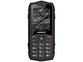 myPhone HAMMER Rock 2,4" mobilni telefon z dvema SIM karticama, črn