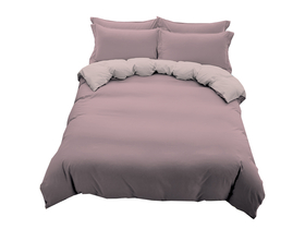 Croccus Homedvostrani set posteljine, ružičasti / svijetloružičasti, 3-dijelni