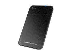 Sharkoon QuickStore Portable 2,5" vanjsko HDD kućište SATA USB kompaktno, alu, crni