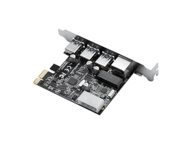 Orico PNU-3A1R-BK /115/ PCI-E karta (PCI-E x1, výstup: 3x USB-A 3.0 + RJ-45)