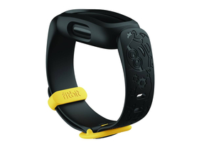 Fitbit Ace 3 Minions Aktivitätsmesser Armträger für Kinder, schwarz/gelb