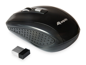 Equip Life bežični optički miš, crna (245104)