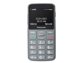 Panasonic KX-TU160EXG Single SIM mobilni telefon namjenjen za starije osobe, siva