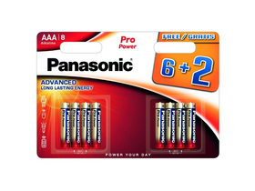 Panasonic LR03PPG/8BW 6+2F 1,5V, AAA/mikroodolná alkalická baterie, 8ks/bal
