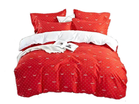 Croccus Home 7 dijelova posteljina, Masni serija, crvena