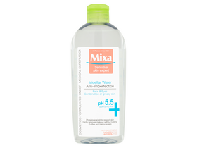 Mixa матираща мицеларна вода за мазна, комбинирана и чувствителна кожа, 400 мл
