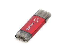Platinet PMFC32R USB 3.0/Type-C 32GB pendrive, crvena