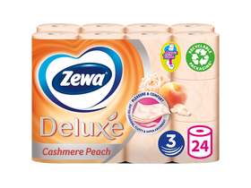 Zewa Deluxe Cashmere Peach тоалетна хартия, 3 слоя, 24 ролки