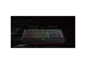 Havit KB486L Gamer-Tastatur, RGB, Internationales Layout, schwarz