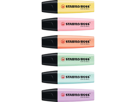 Stabilo Boss Pastel Textmarker, 6 Stk.