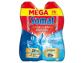 Somat Excellence DuoGel Hygiene gel za pomivanje posode, 2x684 ml, 76 pranj