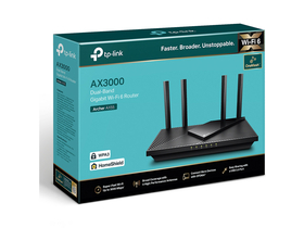 TP-Link Archer AX55 Wireless Router, AX3000, Wi-Fi 6, Dual-Band Gigabit, 4 Wi-FI antena