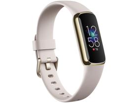Fitbit Luxe Smartwatch zur Aktivitätsmessung, Softgold/Weiß