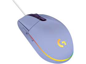 Logitech G102 Lightsync gamer miš, 8000 dpi, RGB ocvjetljenje, lila