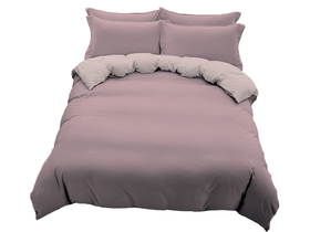 Croccus Home Dvostrana posteljina, sjajna ružičasta / svijetlo ružičasta