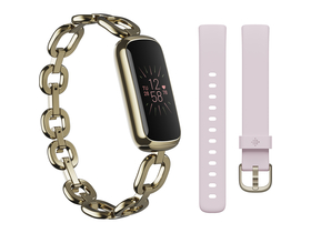 Fitbit Luxe Special Edition Gorjana w Jewellery traka za mjerenje aktivnosti, zlatna / baby ruža