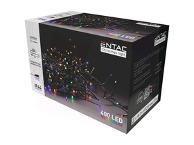Entac ECL-M400MC Božićni vijenac IP44 klaster svjetlosni niz 400 LED boja