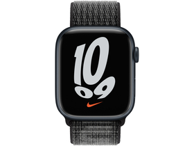 Apple Watch 41 mm, pas Nike, črno/bel športni pas Nike