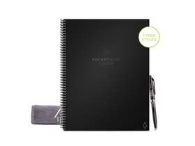 Rocketbook Fusion Lettersize смарт тетрадка, 22x28 см, черна