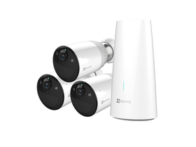 Комплект външна Wi-Fi камера EZVIZ BC1-B3 (1 + 3), бяла