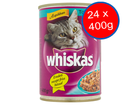 WHISKAS Adult konzerva pre mačky, tuniak, 24x400 g