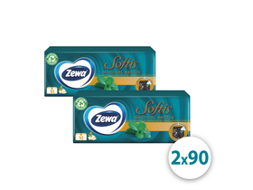 Zewa Softis 4-slojni papir Menthol Breeze, 2x90 kos