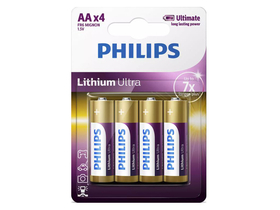 Philips FR6LB4A/10 Lithium Ultra AA 4 elem (belső doboz nélkül)