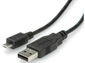 ROLINE Kabel USB 2.0 A - Micro USB B 0.8m