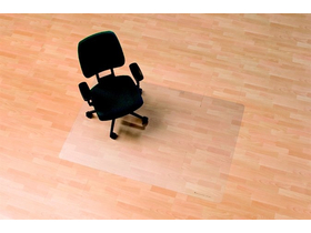 Podloga za stolicu na tvrde površine, u oblku slova E, 120x150 cm, RS OFFICE "Ecoblue"