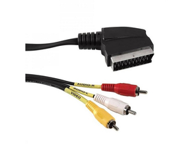 Sbox SCART - 3 x RCA- 1,5M audio kabel (0616320532246)