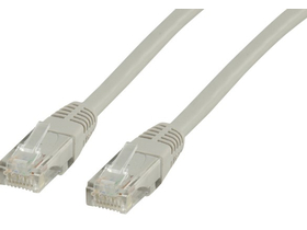 Wiretek UTP CAT5E patch kabel, siva (2m)