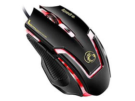 Apedra A9 gamer optická myš, čierna