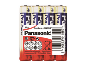 Panasonic LR03PPG/4P 1,5V, AAA/mikro tartós alkáli elem, 4 db /csomag fóliás