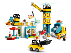 LEGO® DUPLO Town 10933 Stavba s věžovým jeřábem