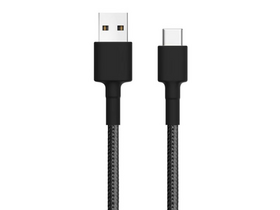 Xiaomi USB Type-C kabel, černý, pletený