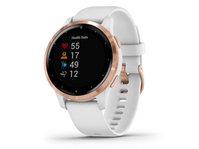 Garmin vívoactive 4S fitness smart hodinky, bílé/rose gold