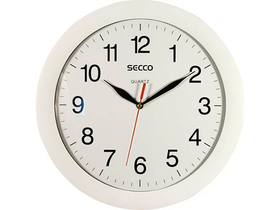 Secco "Sweep second" zidni sat, bijeli